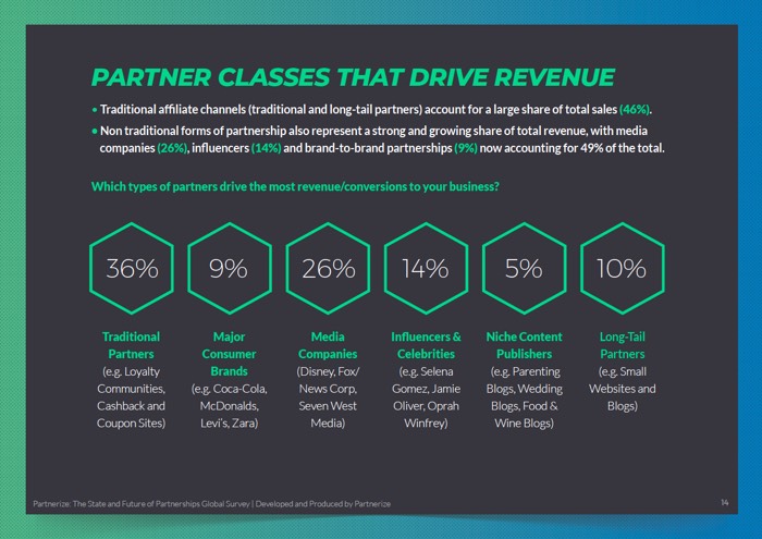 affiliate marketing research - partner revenue classes
